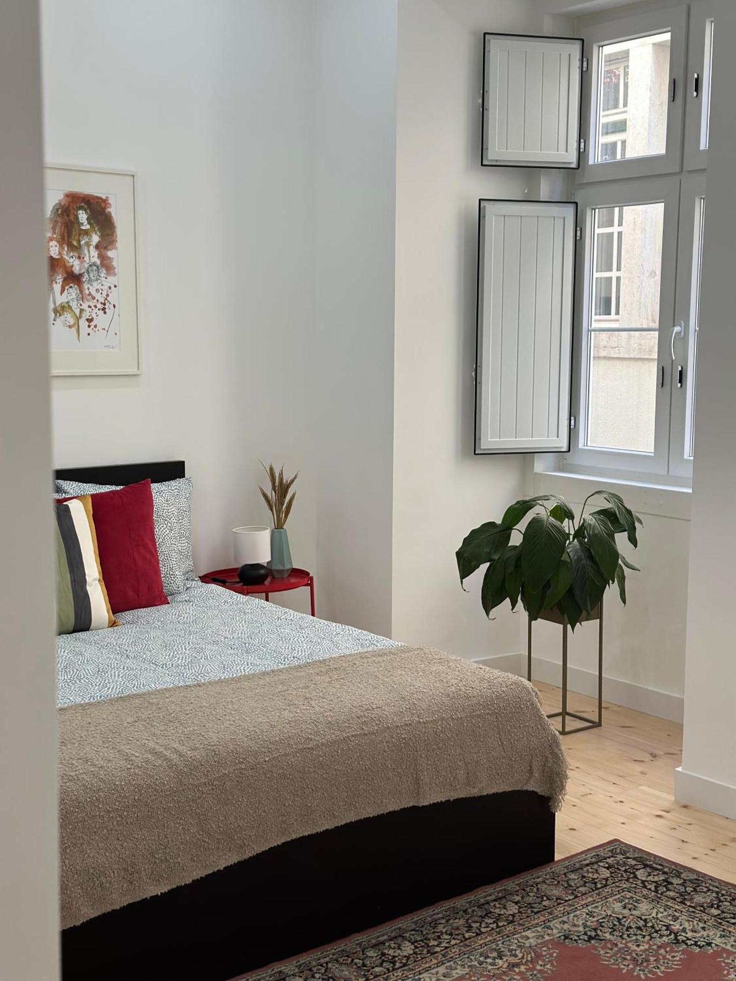 Modern Bedroom In Lisbon Bagian luar foto
