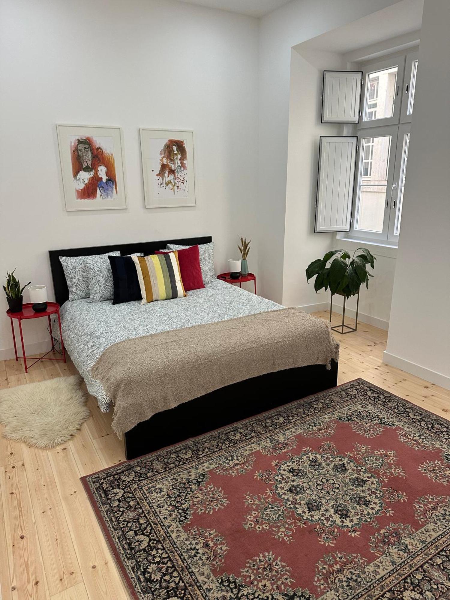 Modern Bedroom In Lisbon Bagian luar foto